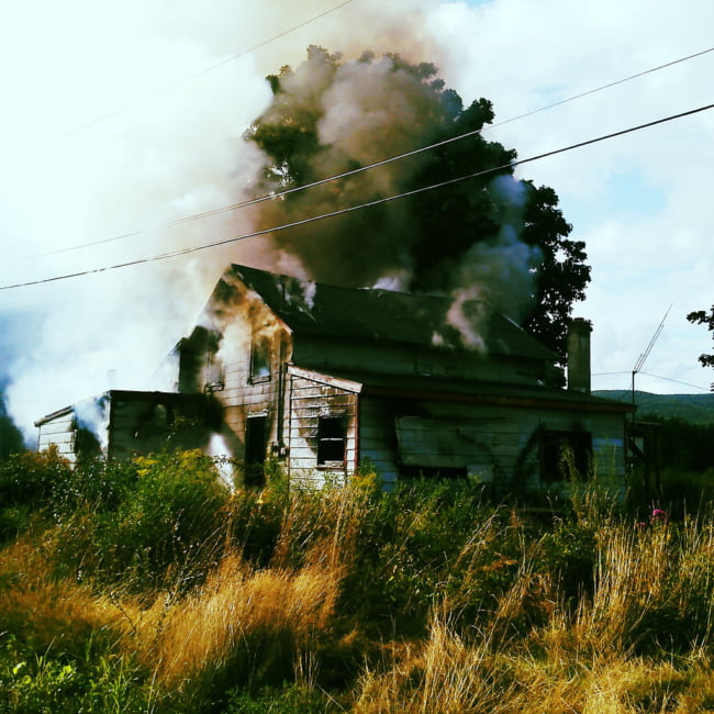 Abandoned House On Fire (Vivid Edit)