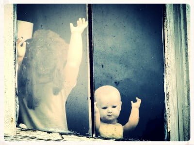 Creepy Dolls In The Window